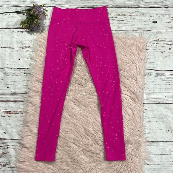 Terez Barbie Pink Mini Stars High Rise Leggings - Picture 2 of 7